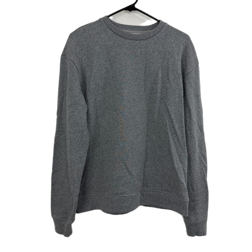 John Elliott Crewneck Sweatshirt Size 2  M Mens Gray Ribbed Trim Pullover EUC